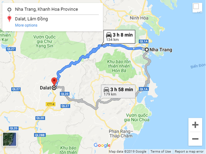 Tuyến đường xe Phương Trang Nha Trang Đà Lạt